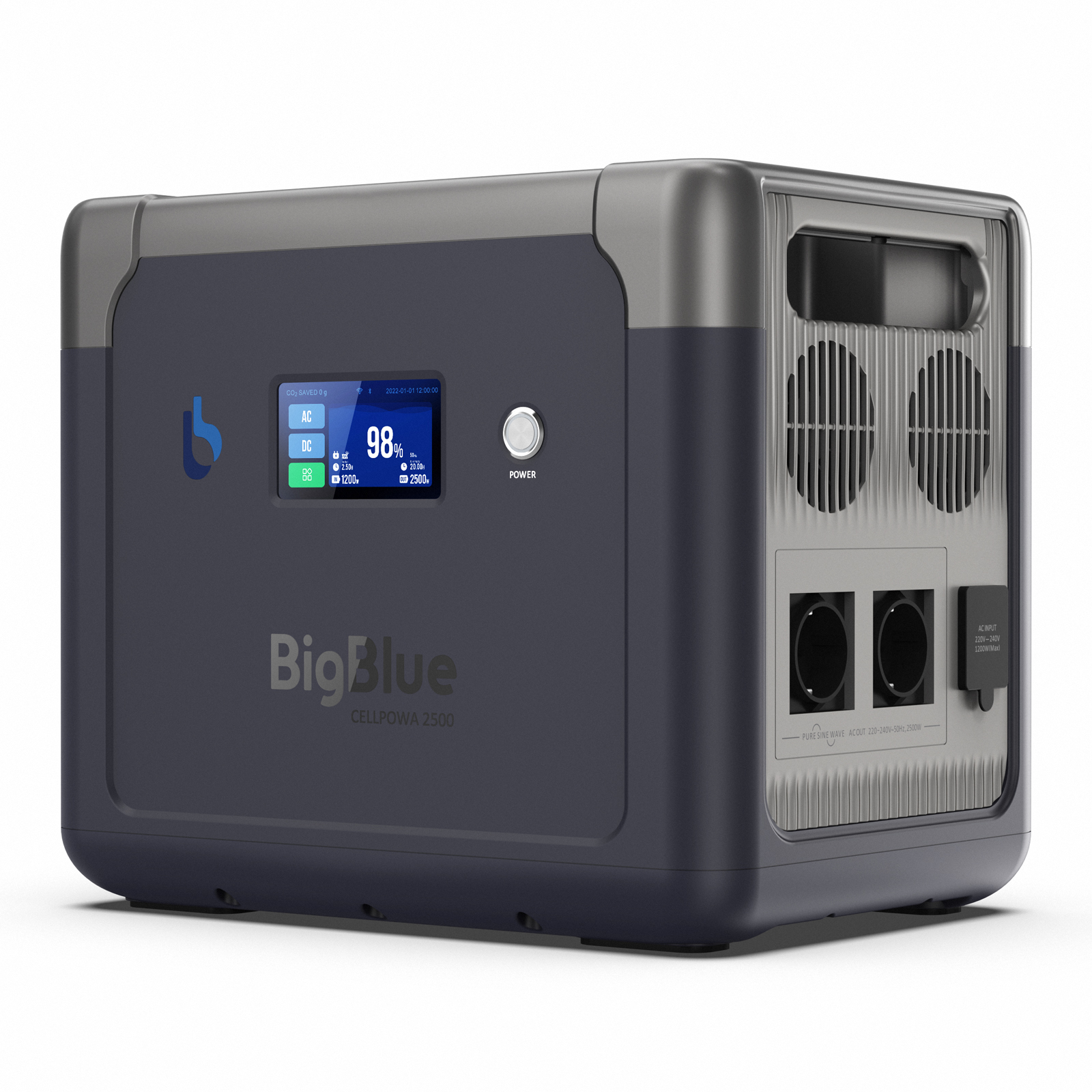 Зарядна станцiя BigBlue CellPowa CP2500 / 2500 Вт / 1843 Вт/ч / LiFePO4